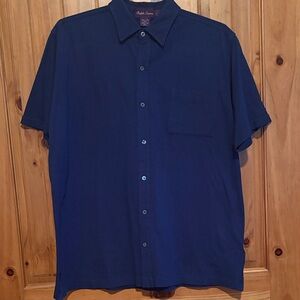 Ralph Lauren Purple Label Men's Deep Blue Button Down Shirt